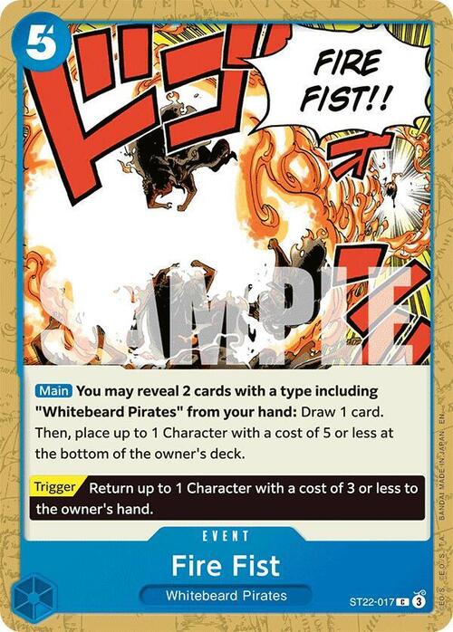 Fire Fist Card Front