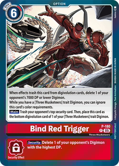 Bind Red Trigger Card Front