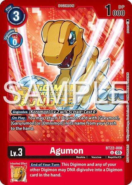 Agumon Card Front