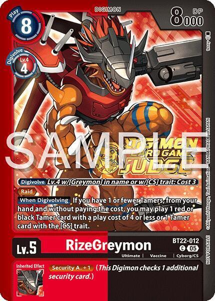 RizeGreymon Card Front