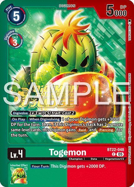 Togemon Card Front