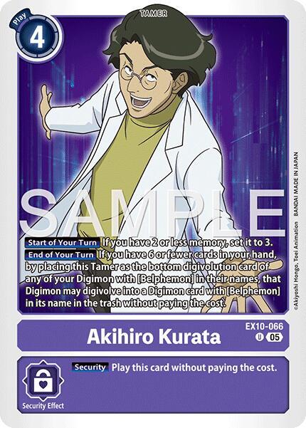 Akihiro Kurata Card Front