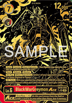 BlackWarGreymon ACE Card Front