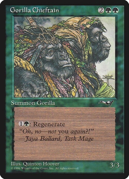 Gorilla Chieftain Card Front