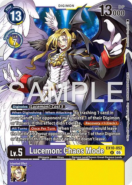Lucemon: Chaos Mode Card Front