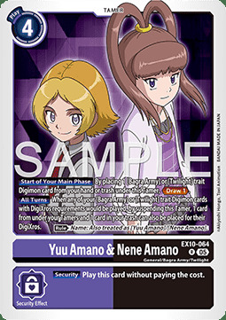 Yuu Amano & Nene Amano Card Front