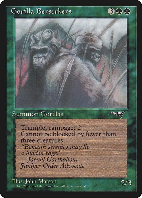 Gorilas enfurecidos Frente