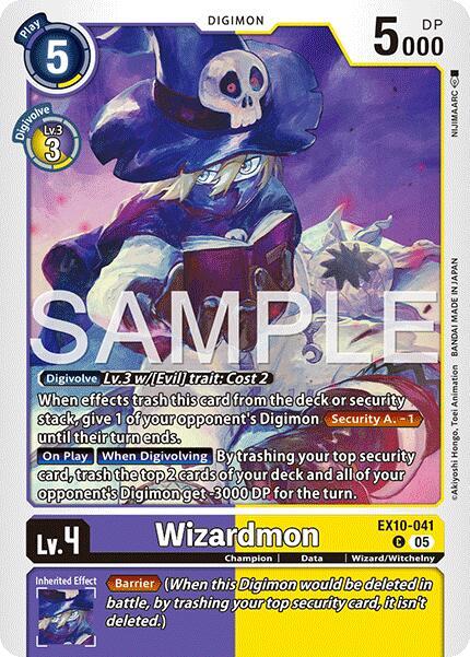 Wizardmon Card Front