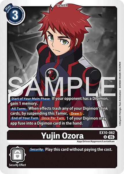 Yujin Ozora Card Front