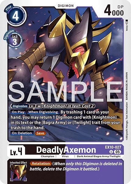 DeadlyAxemon Card Front