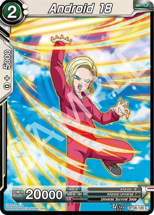 Android 18 Card Front