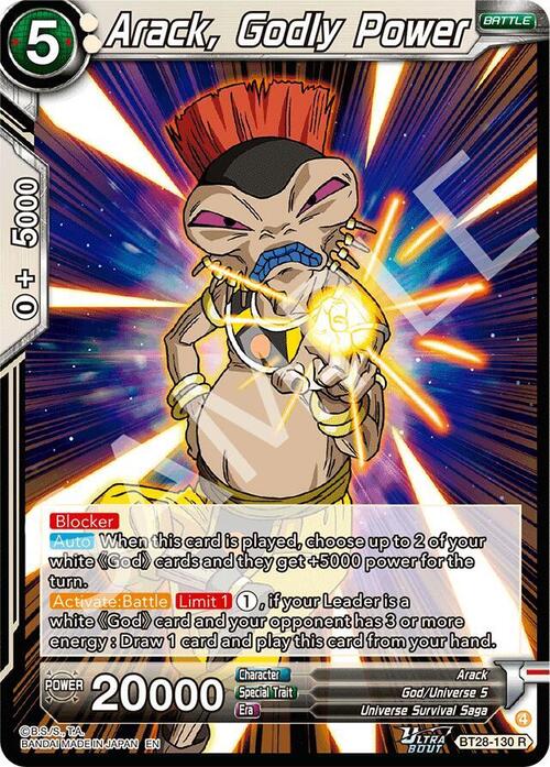Arack, Godly Power Card Front