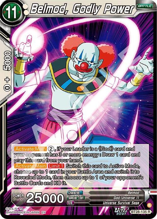 Belmod, Godly Power Card Front