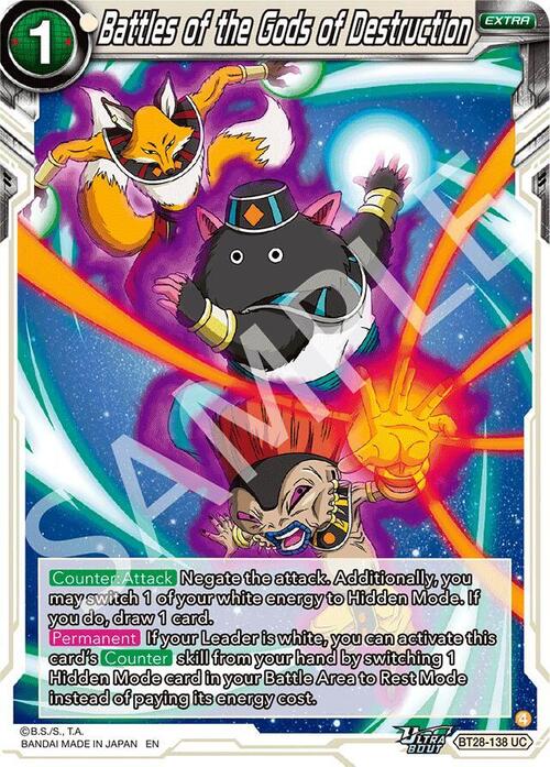 Battles of the Gods of Destruction Card Front
