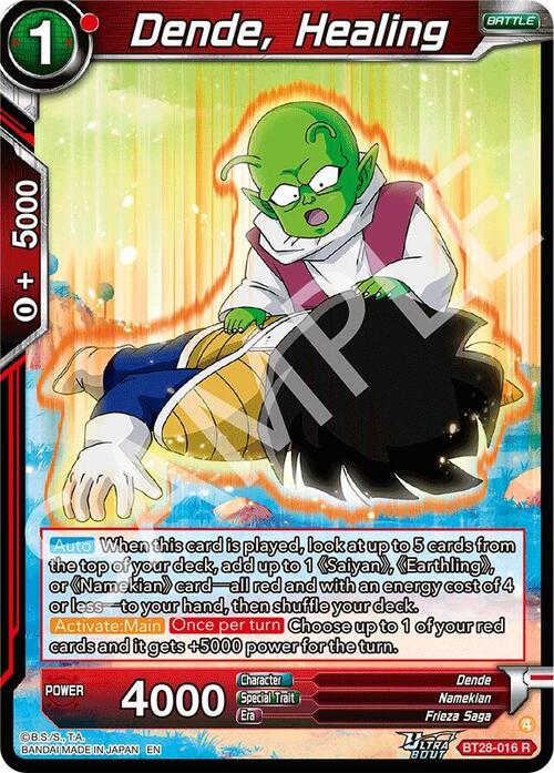 Dende, Healing Card Front