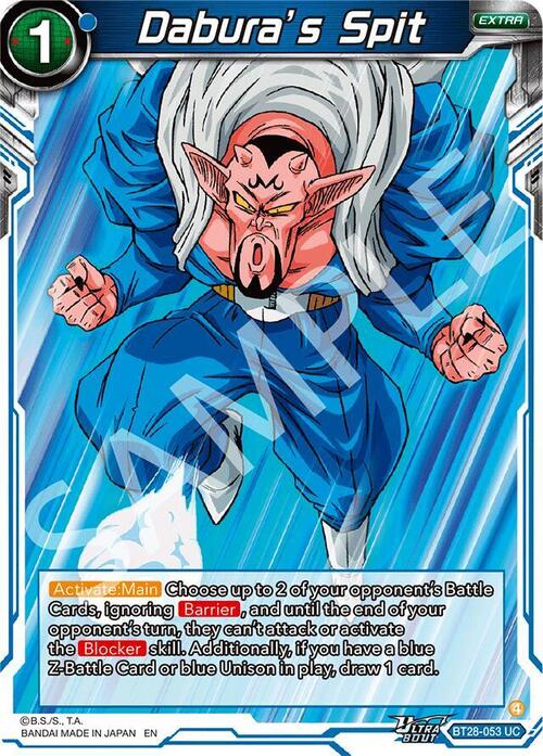 Dabura's Spit Card Front