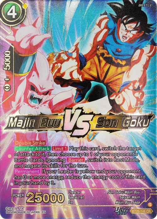 Majin Buu VS Son Goku Card Front