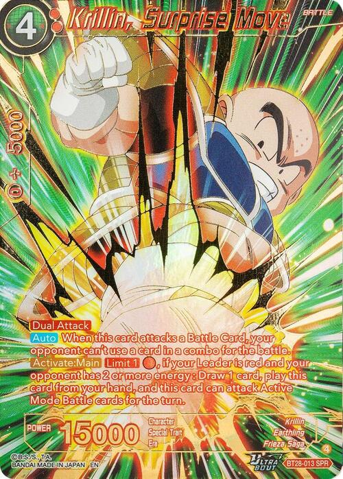 Krillin, Surprise Move Card Front