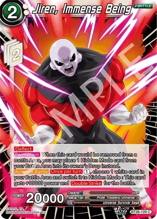 Jiren, Immense Being Card Front