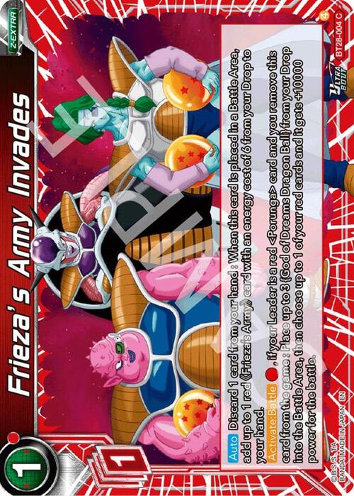 Frieza's Army Invades Card Front