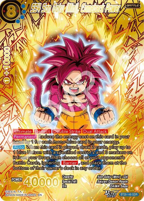 SS4 Son Goku (Mini), Comeback Power Card Front