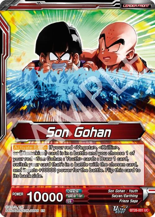 Son Gohan // Son Gohan, Protecting the Weak Card Front