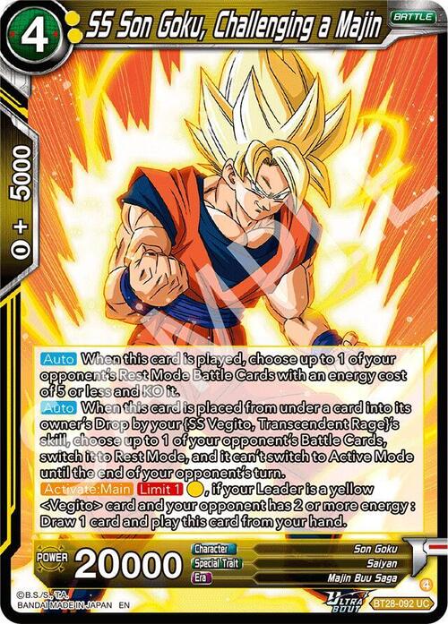 SS Son Goku, Challenging a Majin Card Front