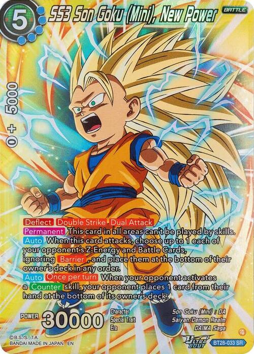 SS3 Son Goku , New Power Card Front