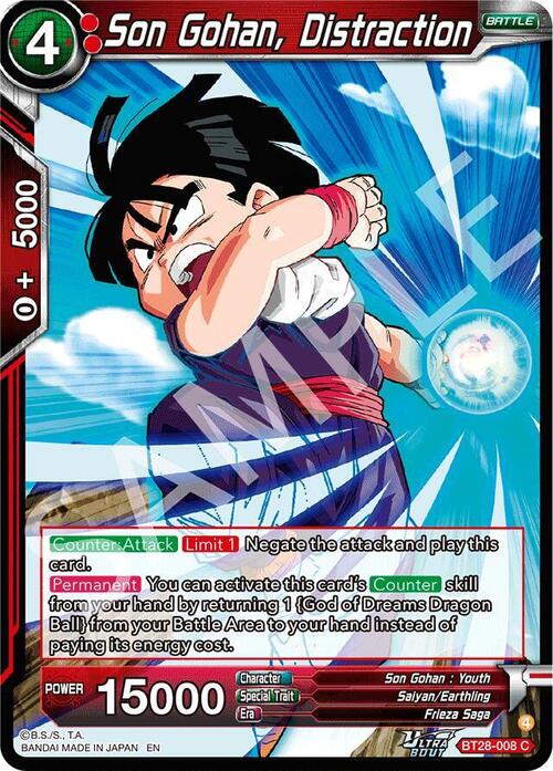 Son Gohan, Distraction Card Front