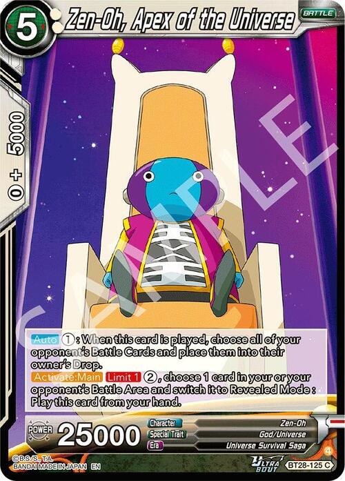 Zen-Oh, Apex of the Universe Card Front
