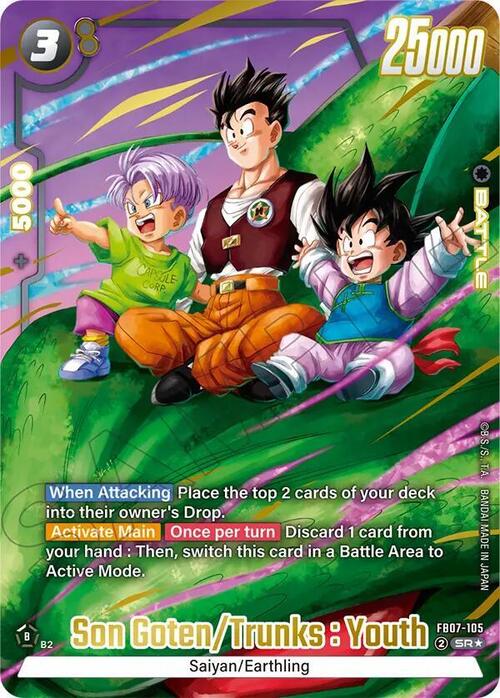 Son Goten/Trunks : Youth Card Front