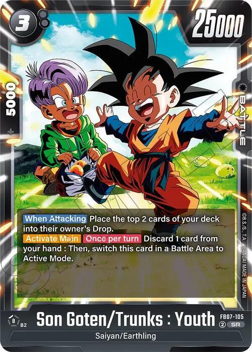 Son Goten/Trunks : Youth Card Front