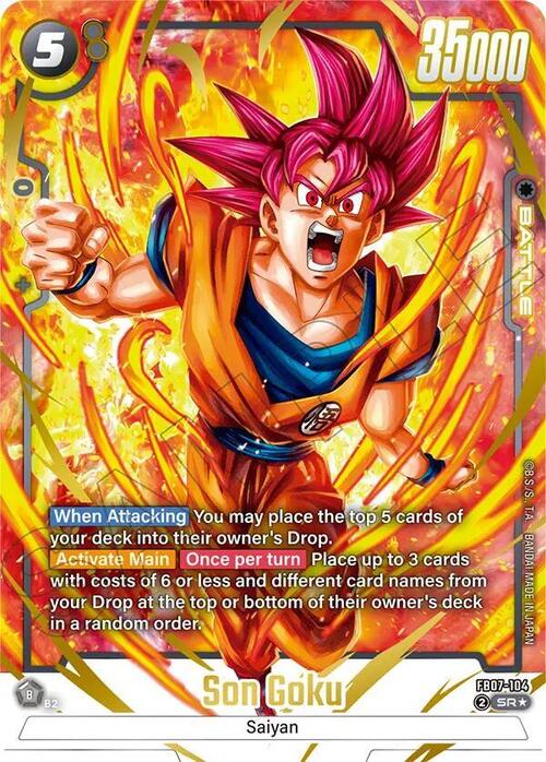 Son Goku Card Front