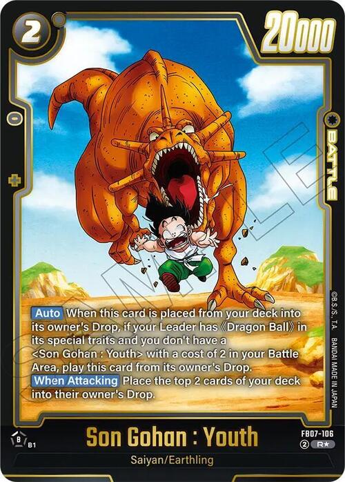 Son Gohan : Youth Card Front