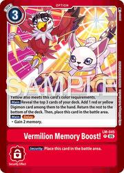 Vermilion Memory Boost! · Limited Card Pack – Another Knight LM-045