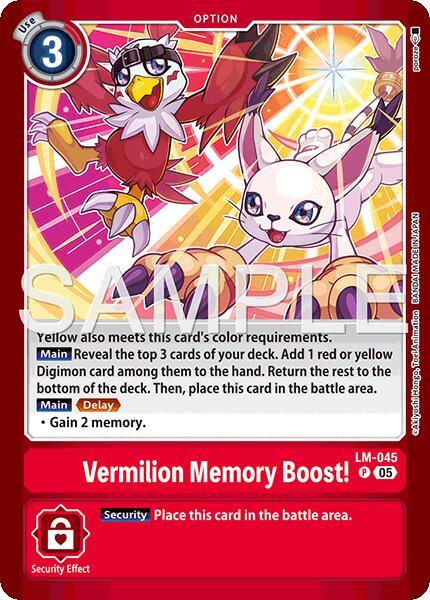 Vermilion Memory Boost! Frente