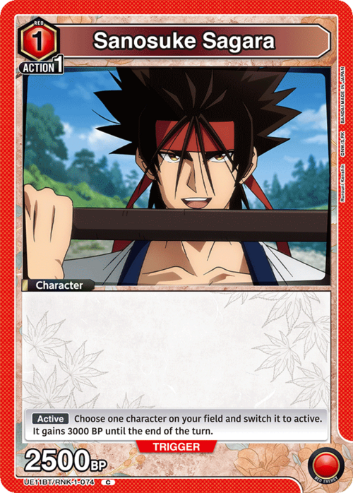 Sanosuke Sagara Card Front