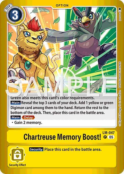 Chartreuse Memory Boost! Frente