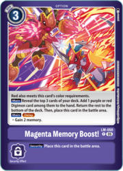Magenta Memory Boost!