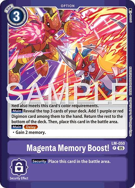 Magenta Memory Boost! Frente