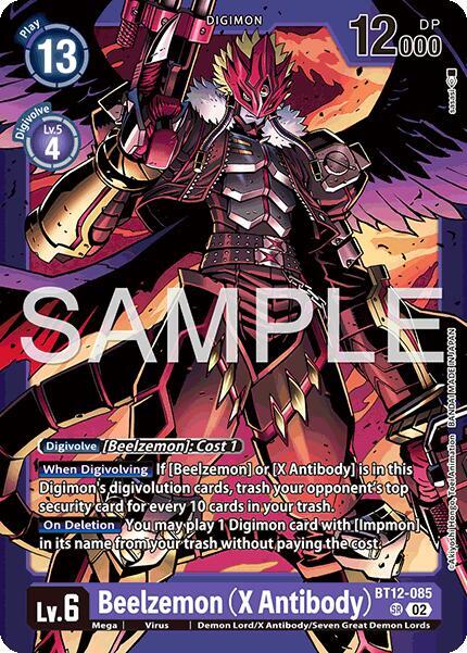 Beelzemon (X Antibody) Card Front
