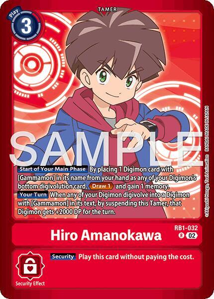 Hiro Amanokawa Card Front