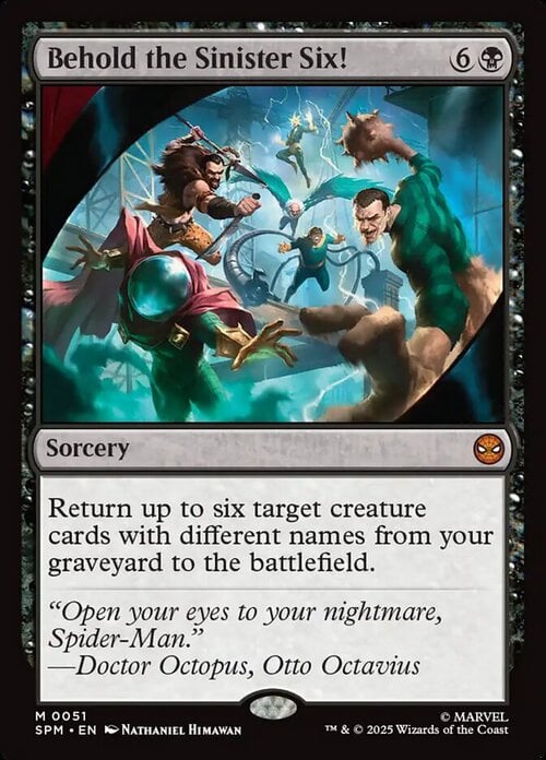 Ammirate i Sinistri Sei! Card Front