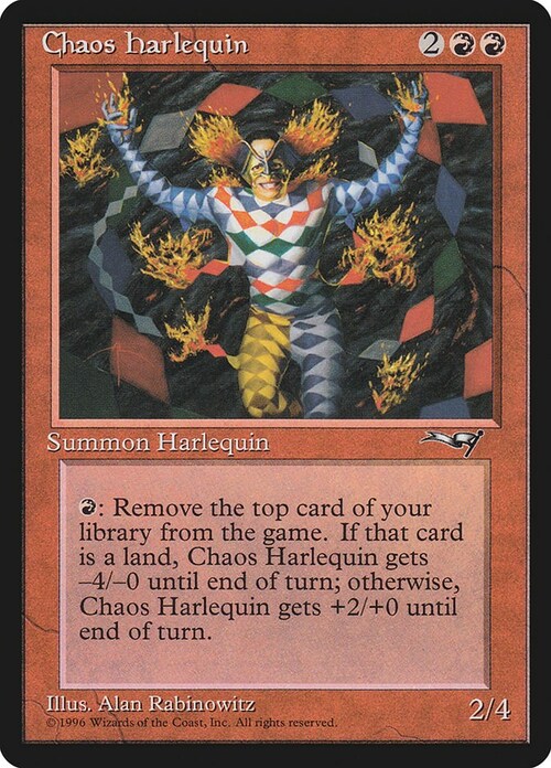 Chaos Harlequin Card Front