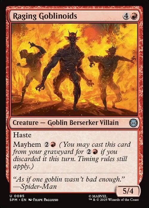 Raging Goblinoids Card Front