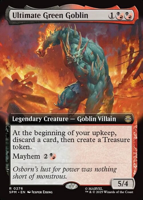 Ultimate Green Goblin Card Front