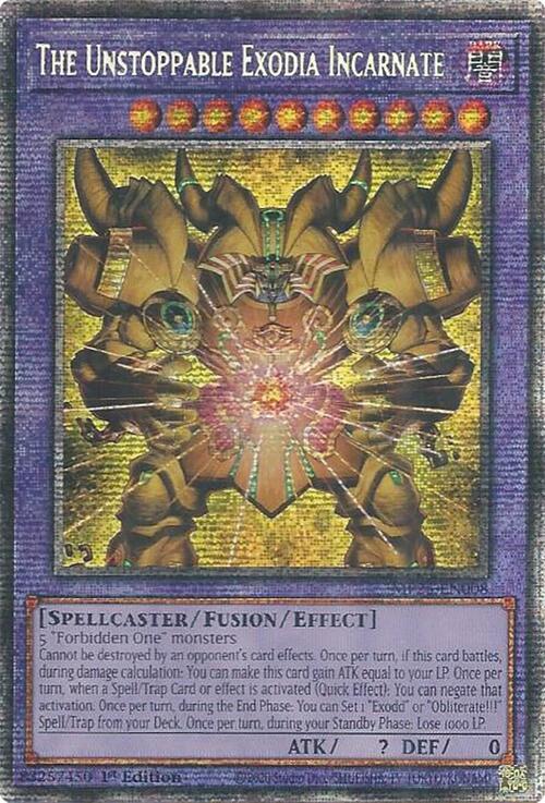 The Unstoppable Exodia Incarnate Card Front