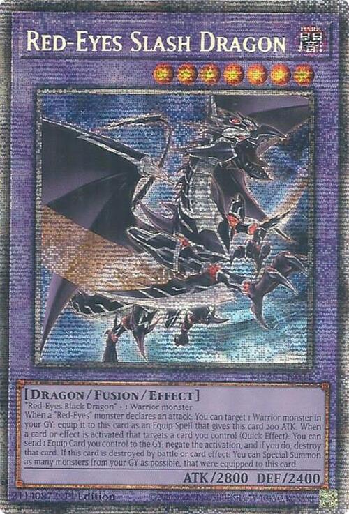 Red-Eyes Slash Dragon Card Front