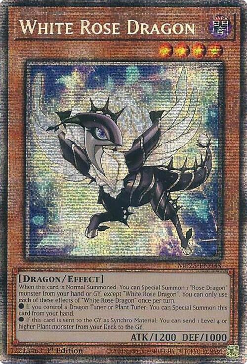 White Rose Dragon Card Front