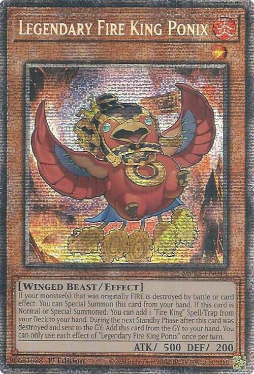 Legendary Fire King Ponix Card Front